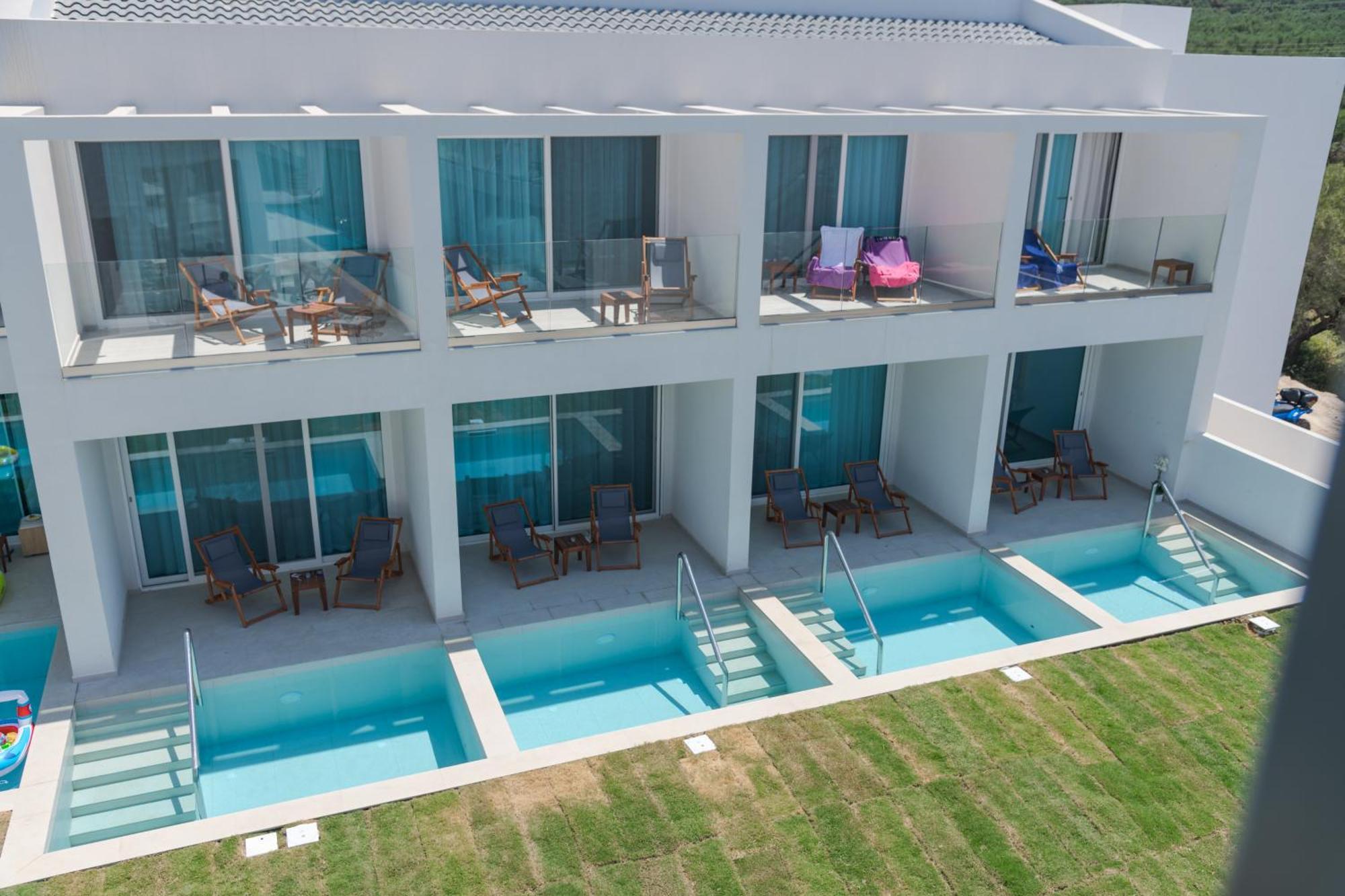 Mirage Bleu Hotel Tragáki Kültér fotó